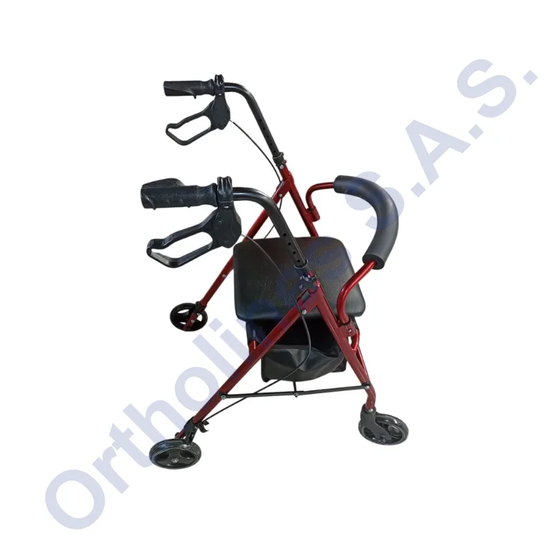 Caminador Tipo Roller con 4 ruedas y frenos de mano