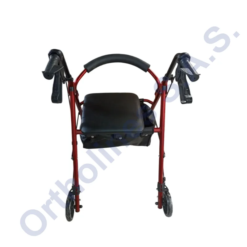 Caminador Tipo Roller con asiento plegable y bolso incorporado